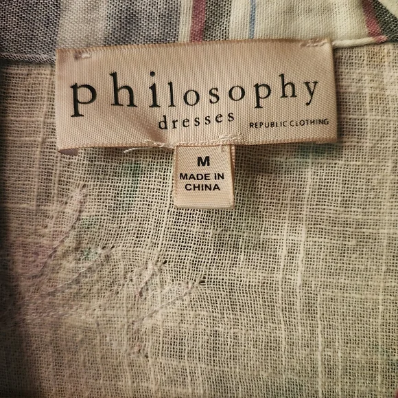 Philosophy plaid dress/kimono style layer piece - Picture 3 of 9